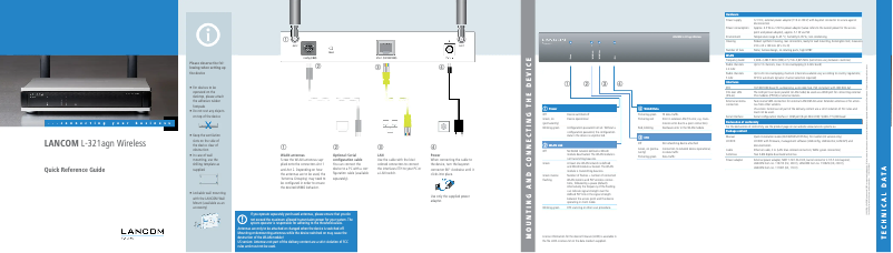 Image de la première page du manuel de l'appareil L-321agn Wireless