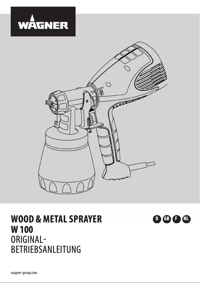 Page 1 of the manual User Manual Wagner W 100