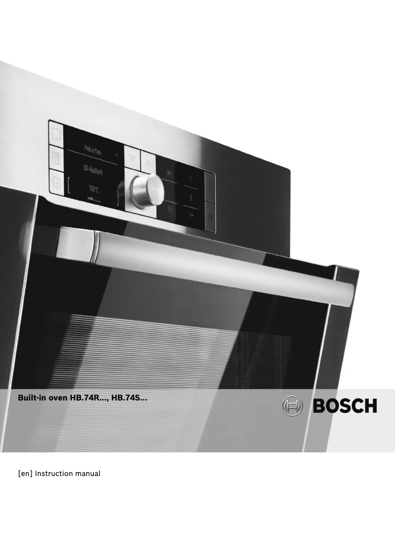 Page 1 of the manual User Manual Bosch HBA74B250E