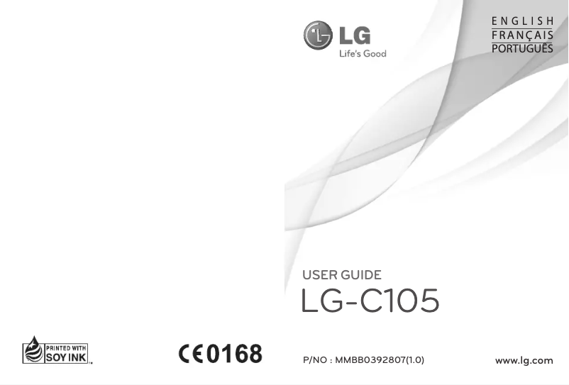 Page 1 of the manual User Manual LG C105