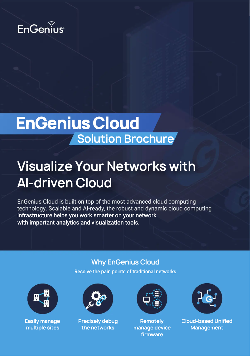 Page 1 of the manual Brochure EnGenius ECS1112FP