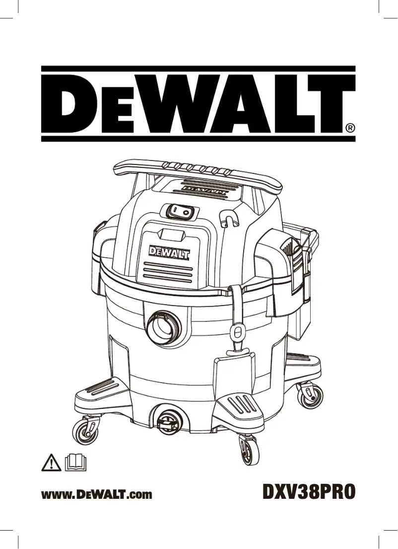 Page 1 of the manual User Manual DeWalt DXV38P
