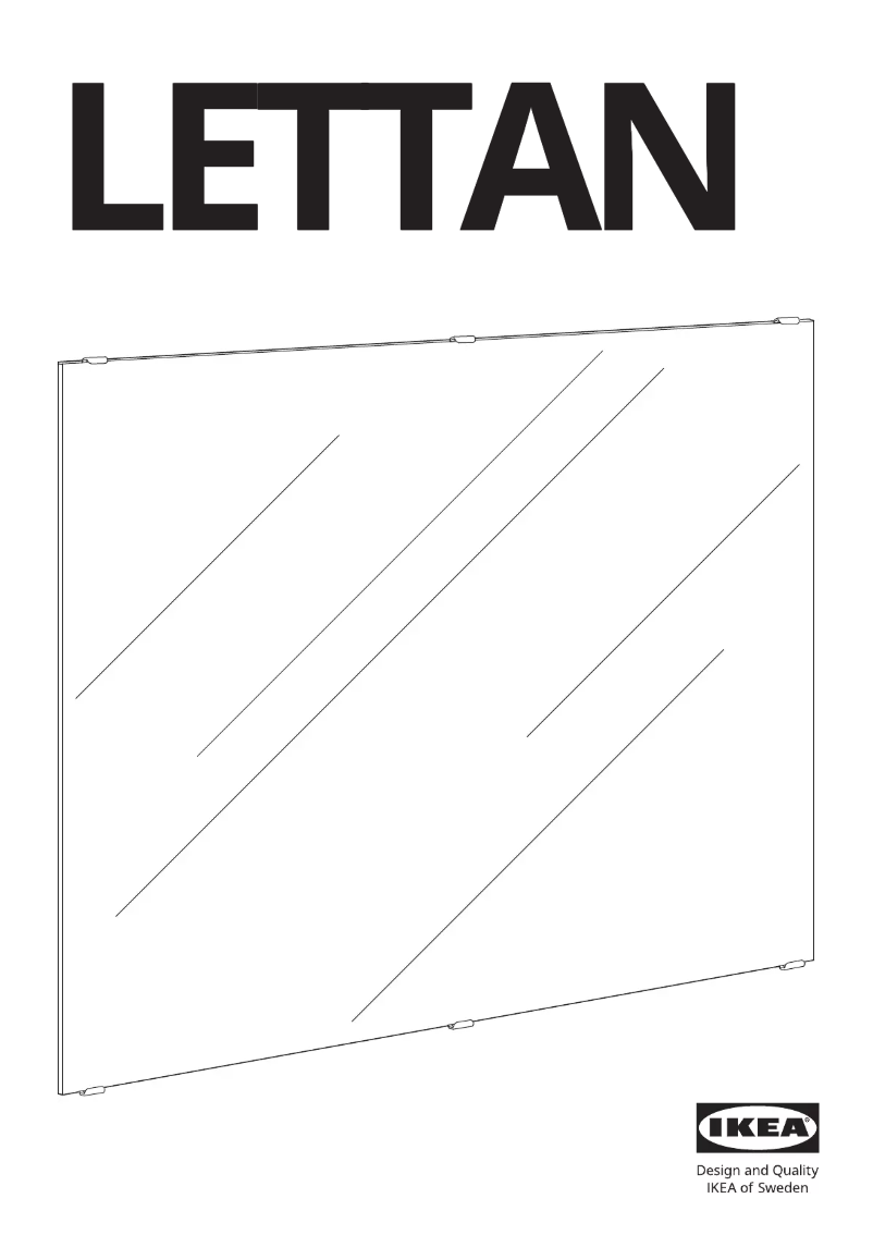 Page 1 of the manual Instructions / Assembly Ikea LETTAN