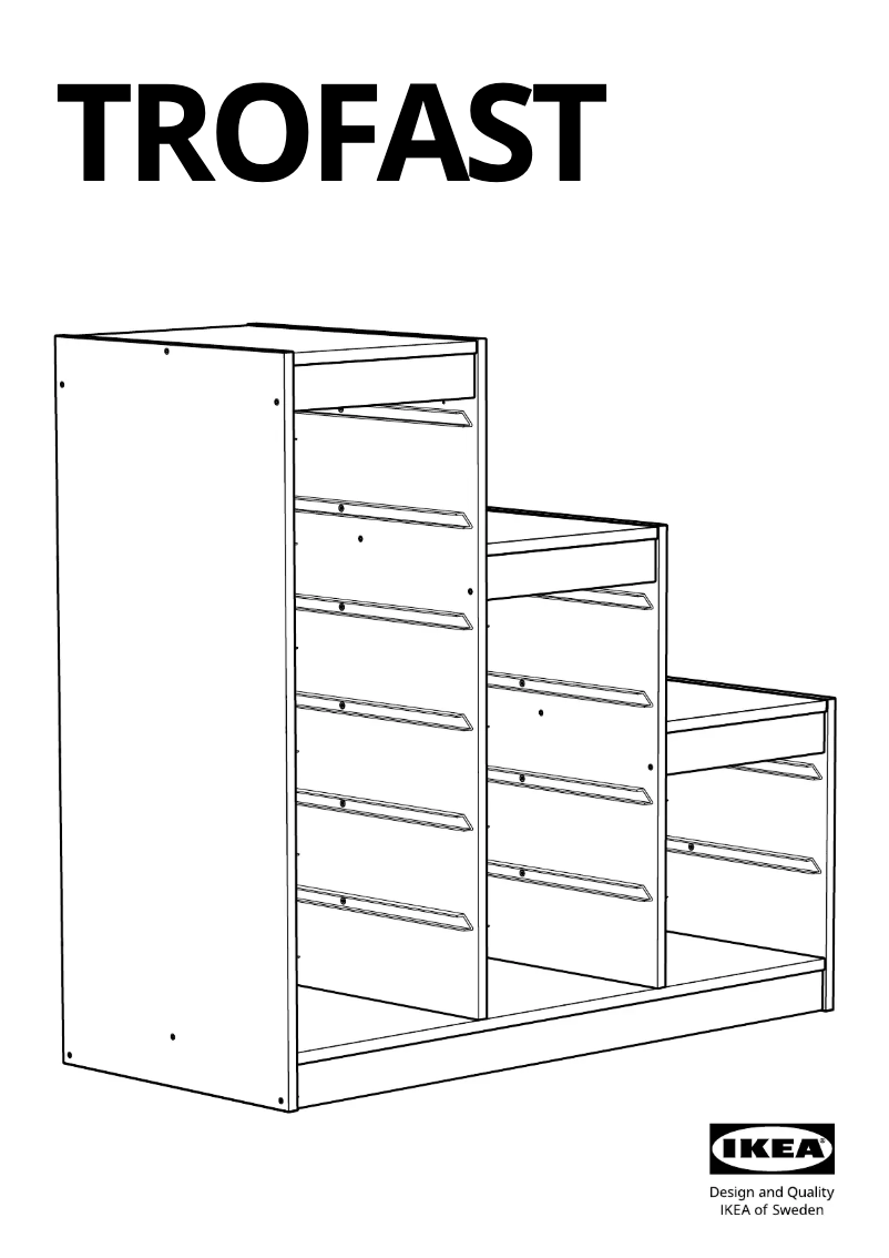Page 1 of the manual User Manual Ikea TROFAST 100.914.53