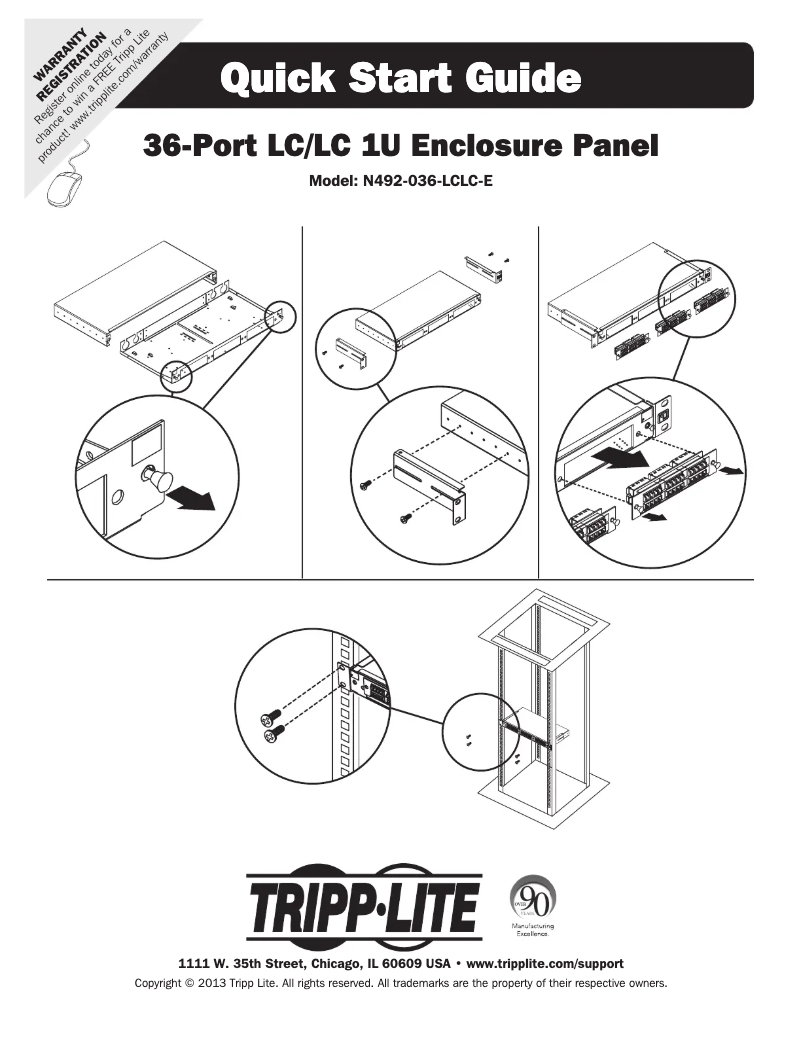 First page image of the manual for N492-036-LCLC-E