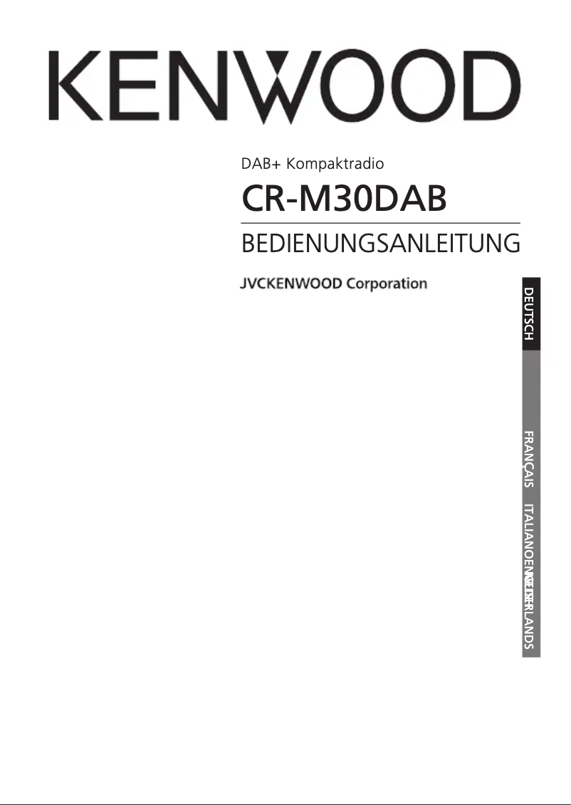 Page 1 of the manual User Manual Kenwood CR-M30DAB