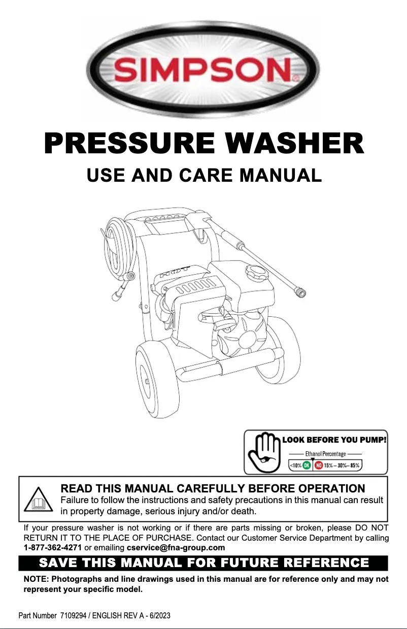 First page image of the manual for Megashot MS60763
