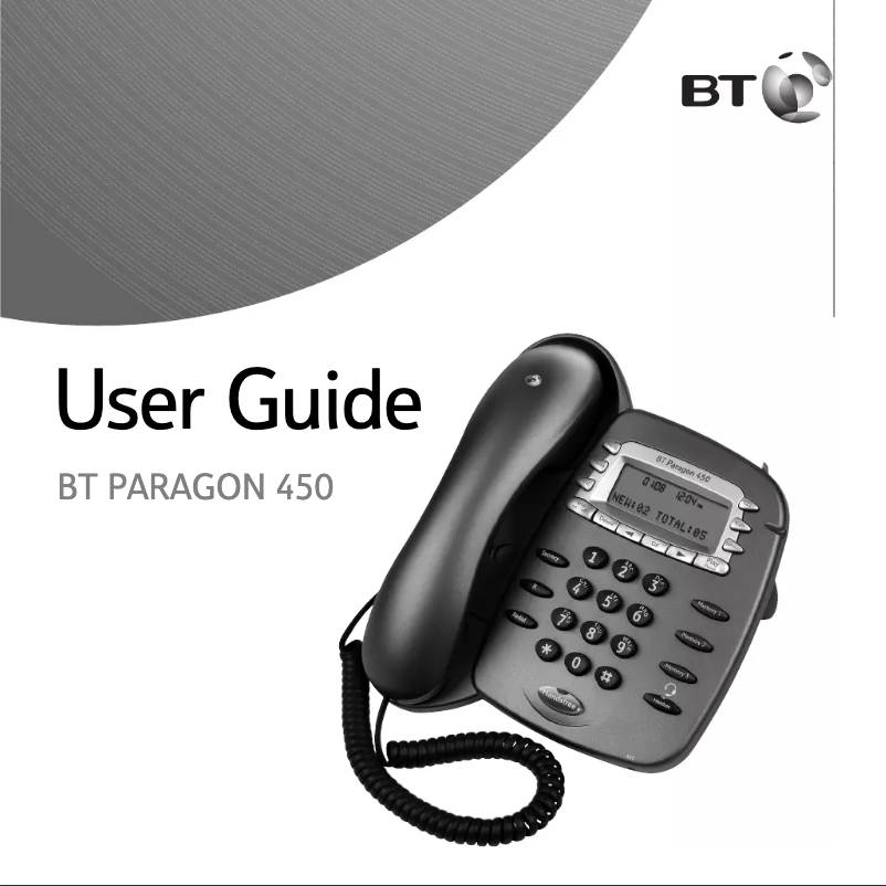 First page image of the manual for Paragon 450