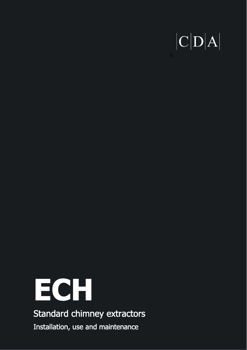 Page 1 of the manual User Manual CDA ECH93BL