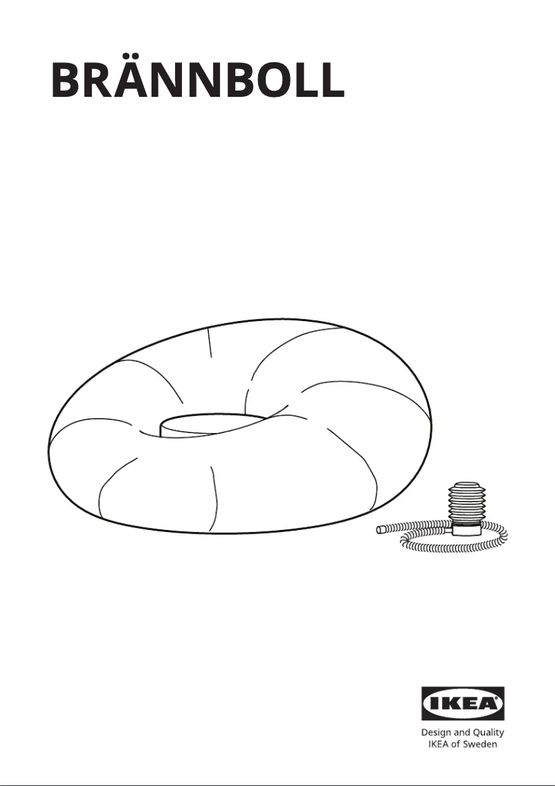 Page 1 of the manual User Manual Ikea BRÄNNBOLL 905.862.85