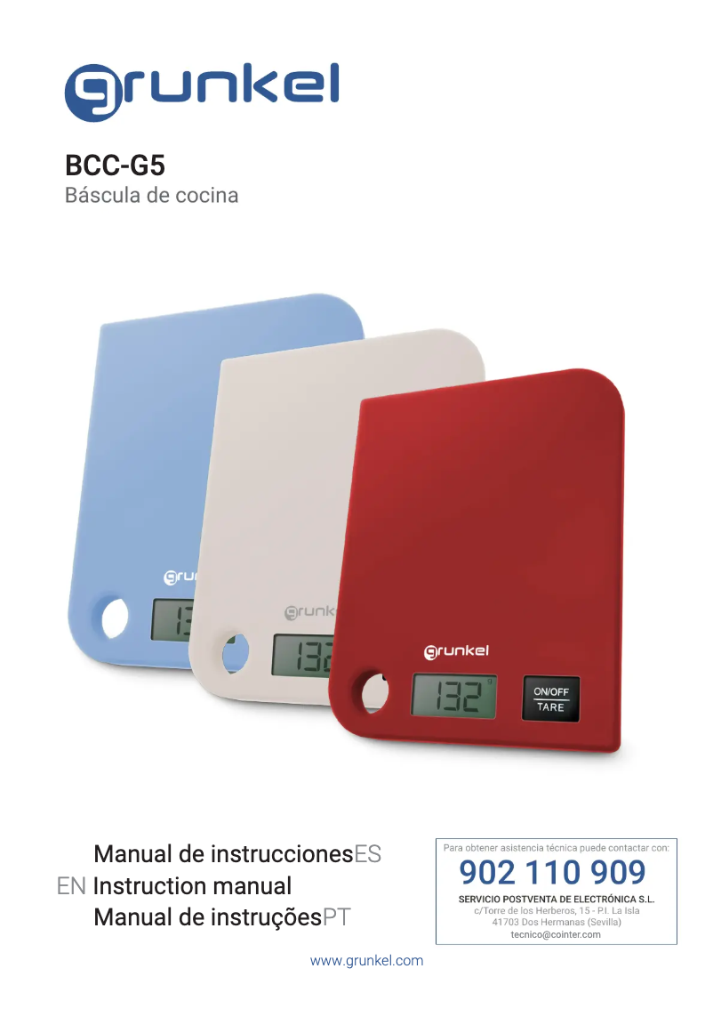 First page image of the manual for BCC-G5