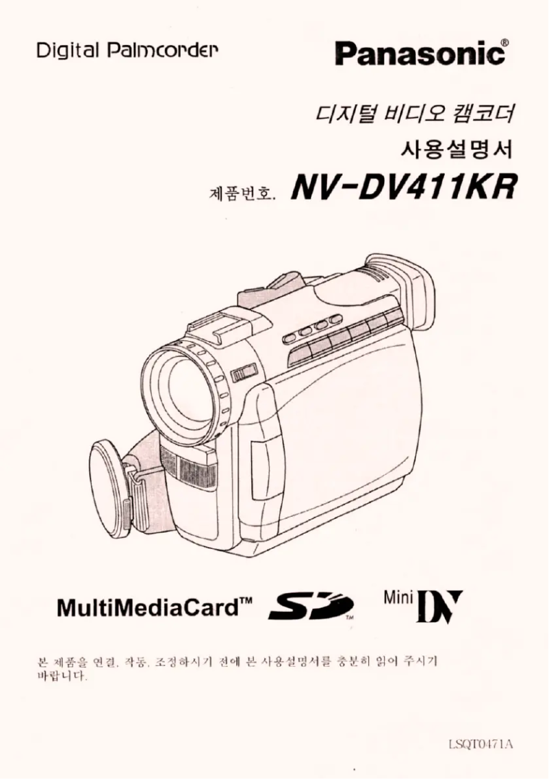 Page 1 of the manual User Manual Panasonic NV-DV411