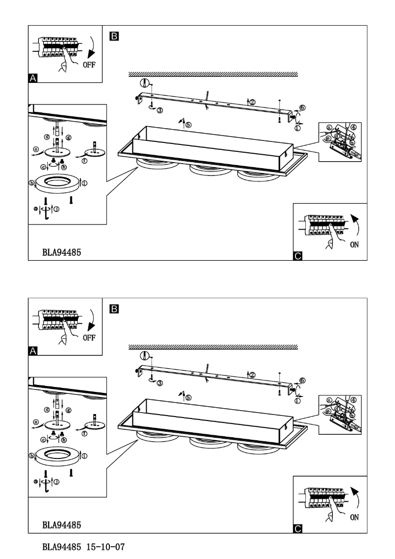 Page 1 of the manual User Manual Eglo Cisterno