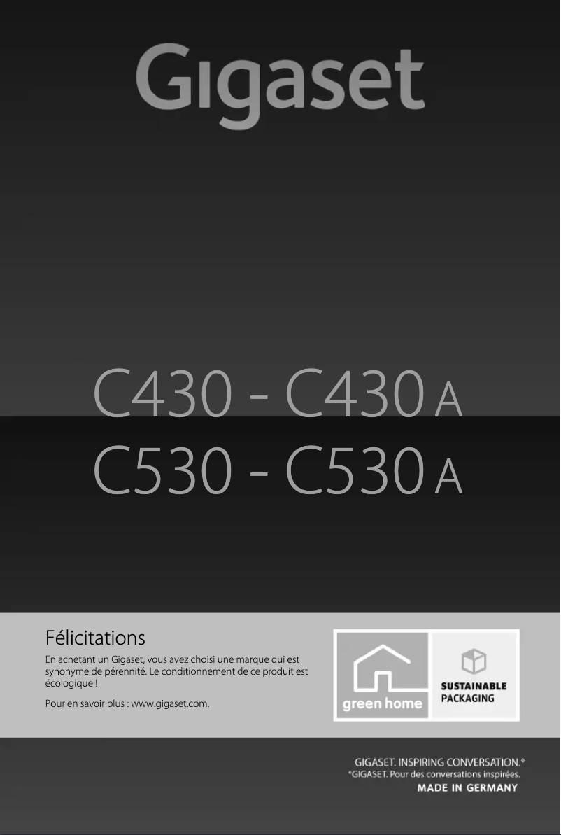 First page image of the manual for C430