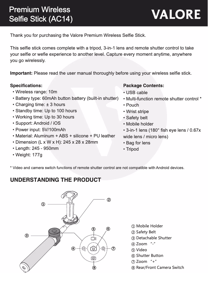 First page image of the manual for AC14