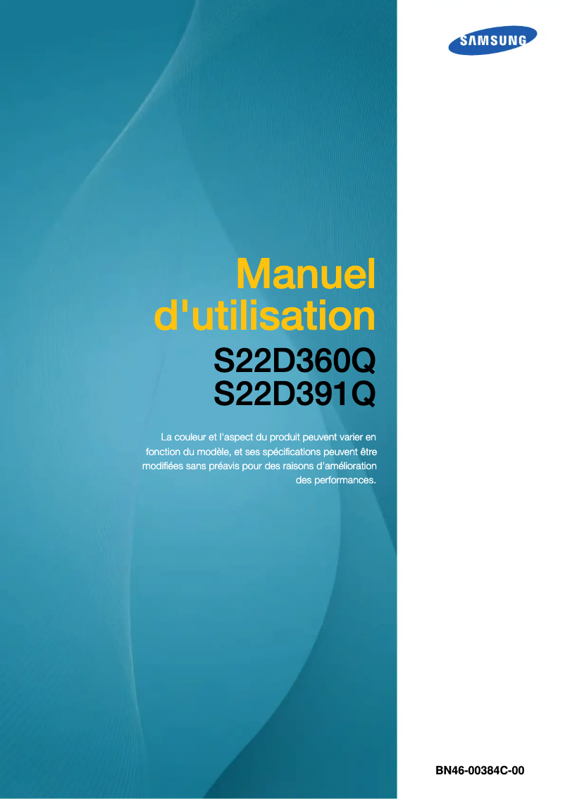 First page image of the manual for S22D391Q