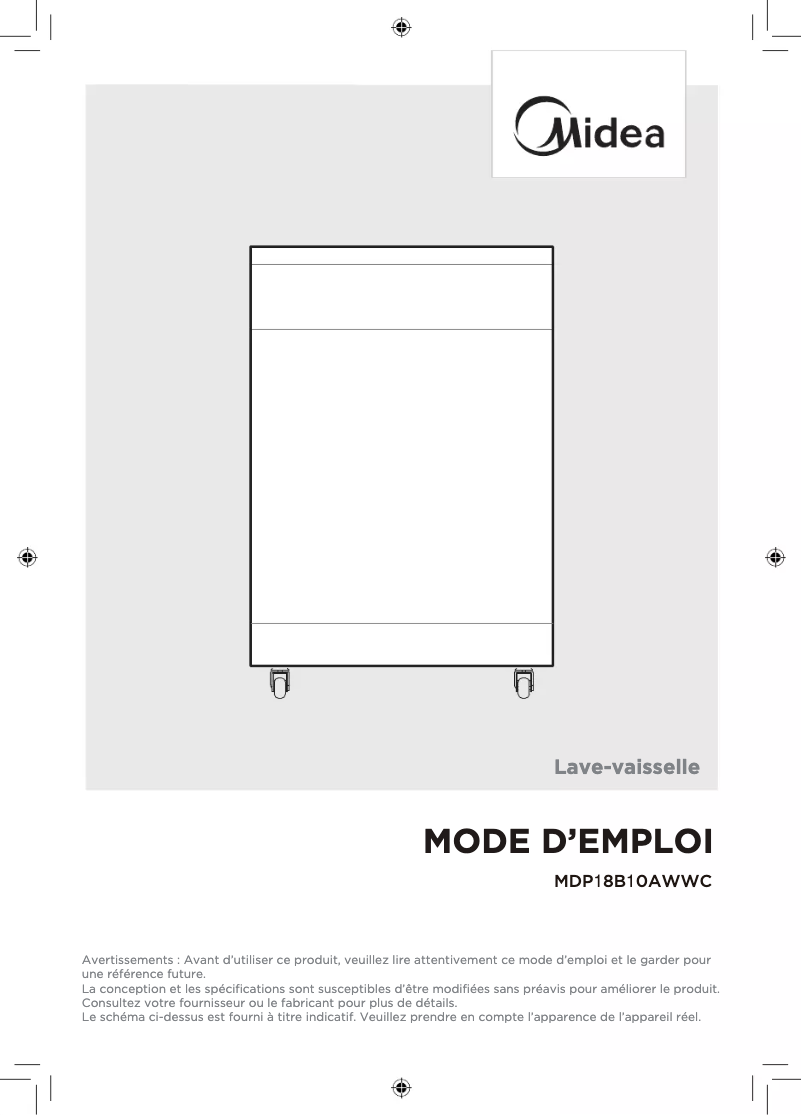 Page 1 of the manual User Manual Midea MDP18B10AWWC