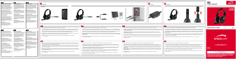 Page 1 of the manual User Manual Speed-Link SL-8755-BKSV