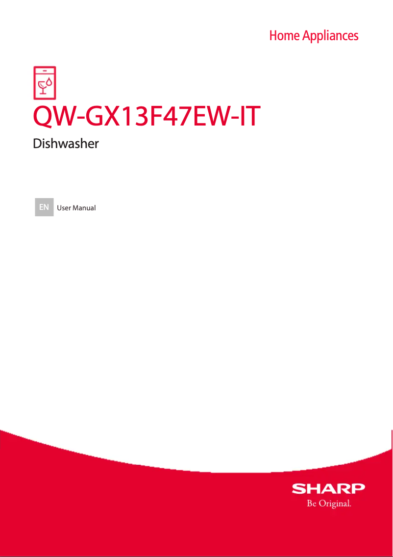 First page image of the manual for QW-GX13F47EW-IT