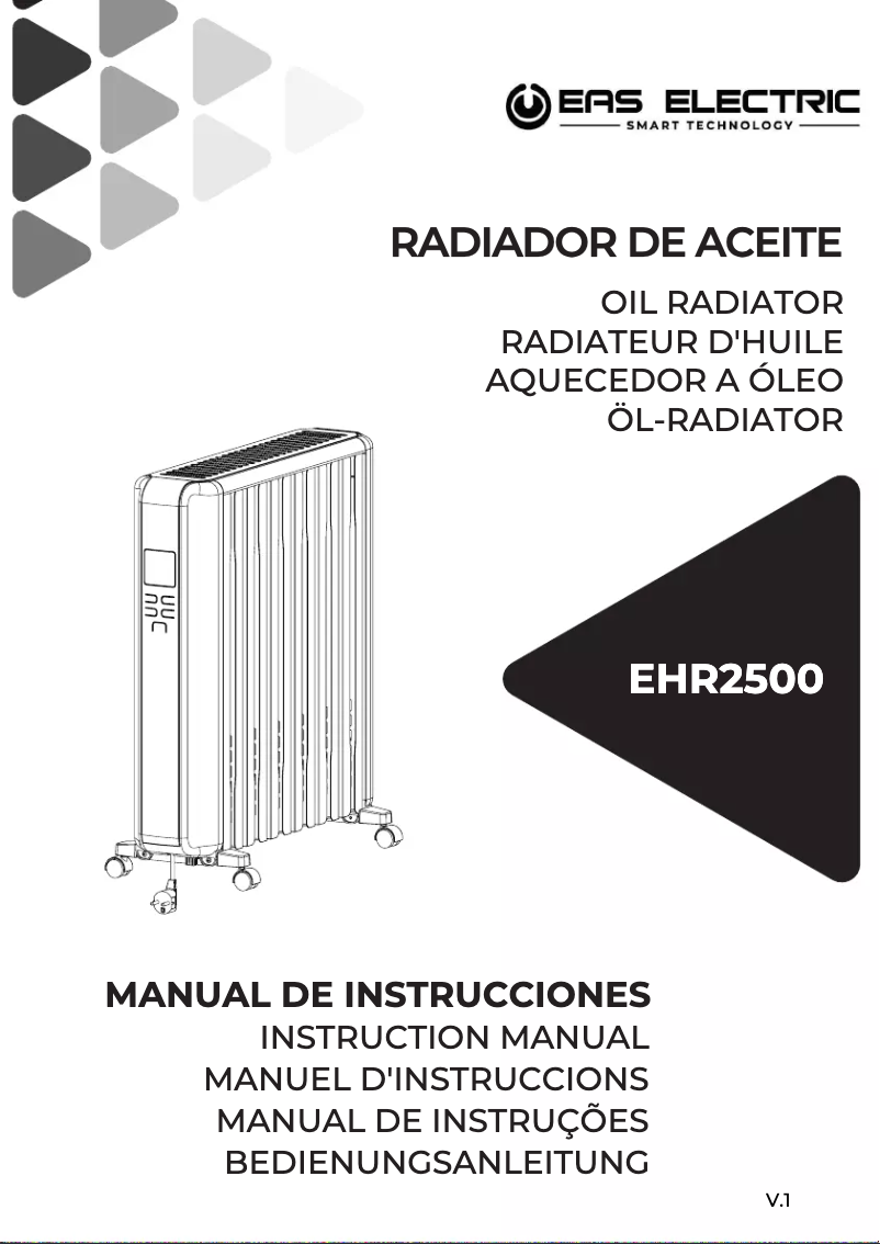 Page 1 of the manual User Manual EAS Electric EHR2500