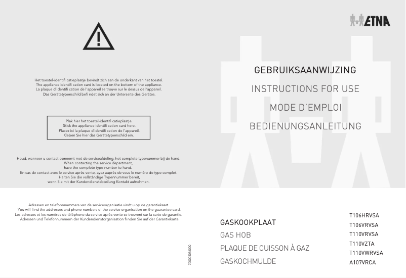 First page image of the manual for A107