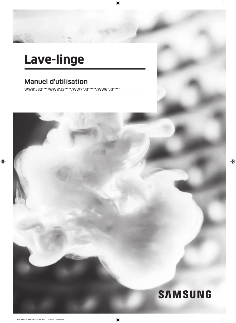 First page image of the manual for WW90J3283KW