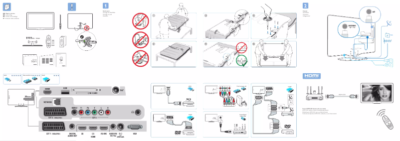 Page 1 of the manual Quick Start Guide Philips 47PFL5609D
