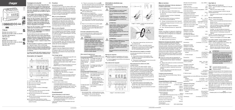 First page image of the manual for TXA610B