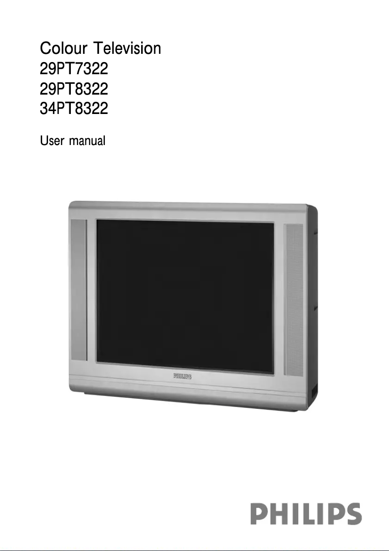 First page image of the manual for 29PT8322