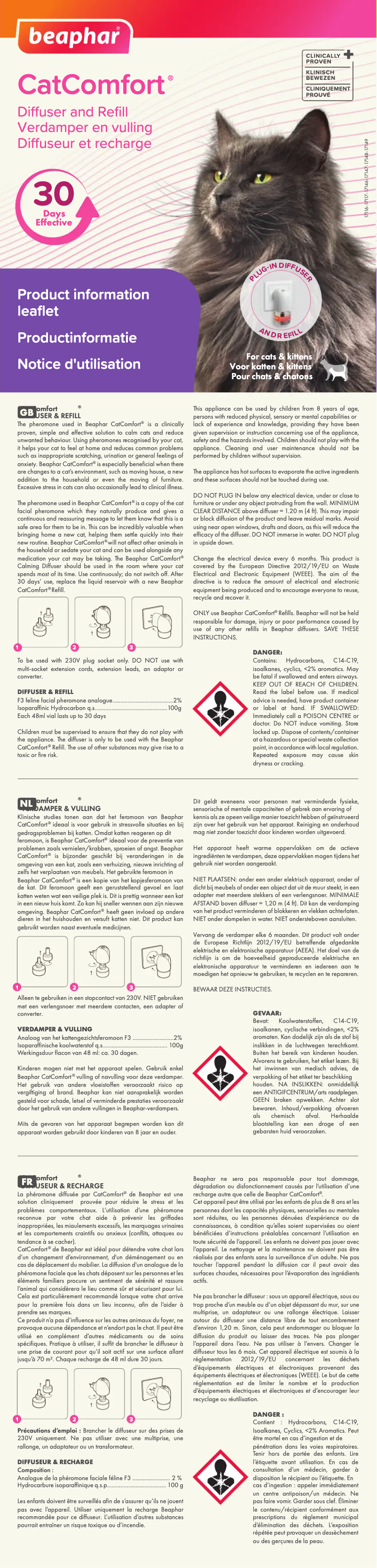 Page 1 of the manual User Manual Beaphar CatComfort