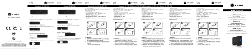 Page 1 of the manual User Manual Icy Box IB-377-C31