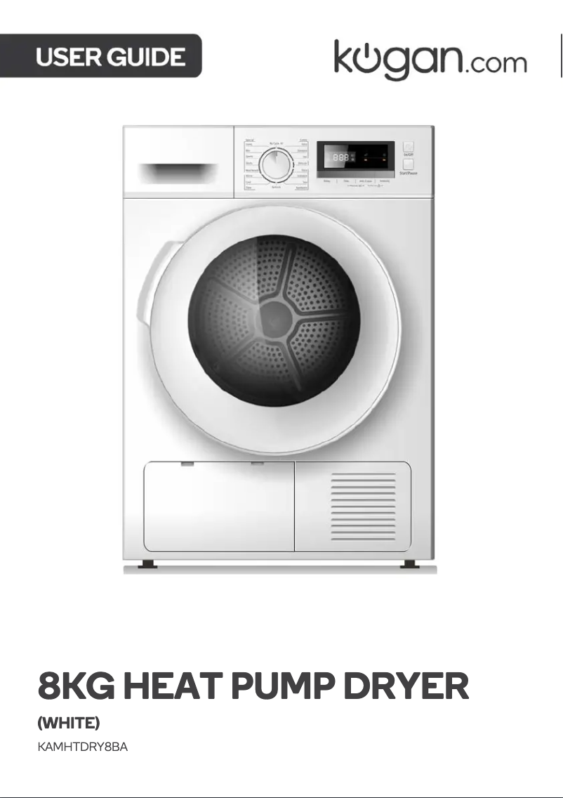Page 1 of the manual User Manual Kogan KAMHTDRY8BA