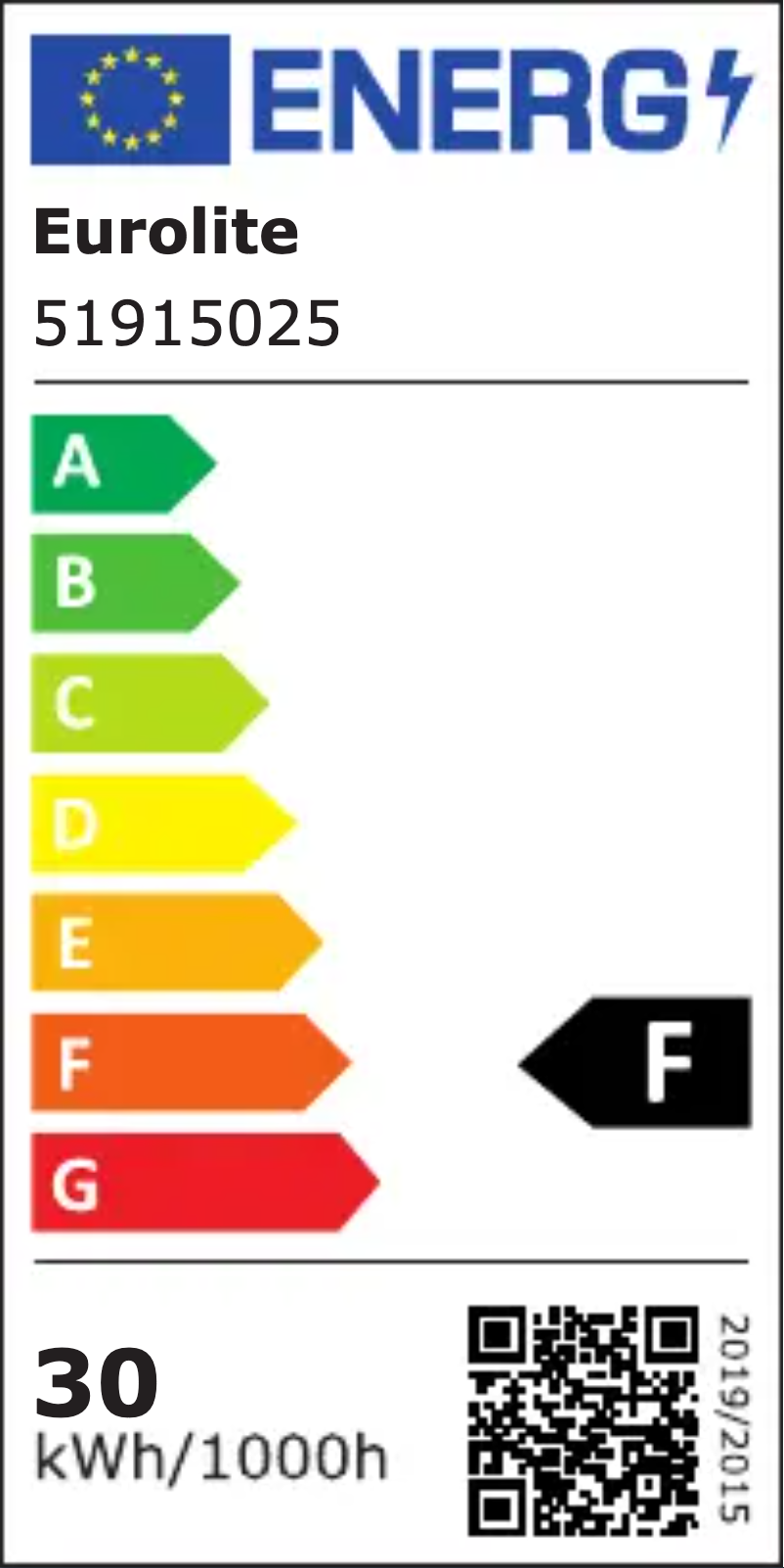 Page 1 of the manual Energy Label Eurolite LED IP FL-30