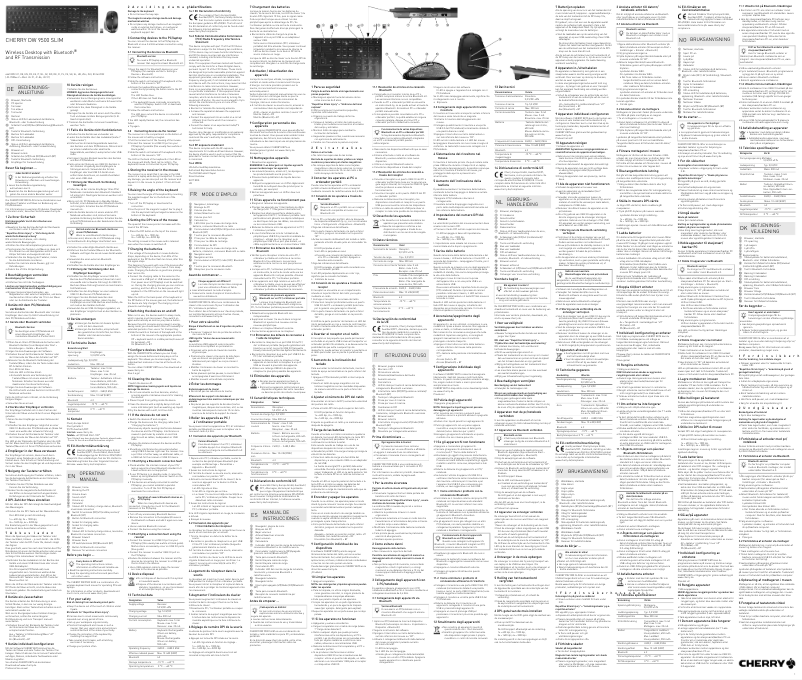 Image de la première page du manuel de l'appareil DW 9500 SLIM