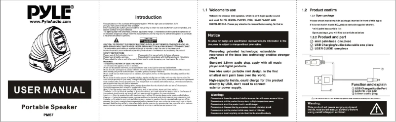 First page image of the manual for PMS7