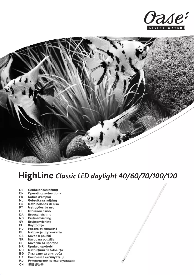 First page image of the manual for HighLine optiwhite 400