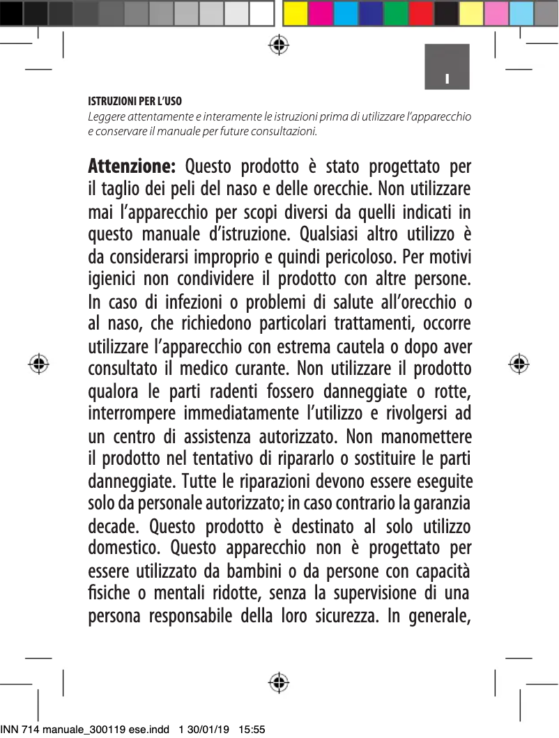 Page 1 of the manual User Manual Innoliving INN-714