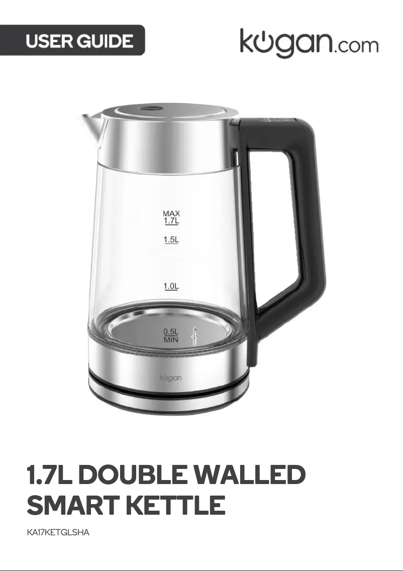 First page image of the manual for KA17KETGLSHA