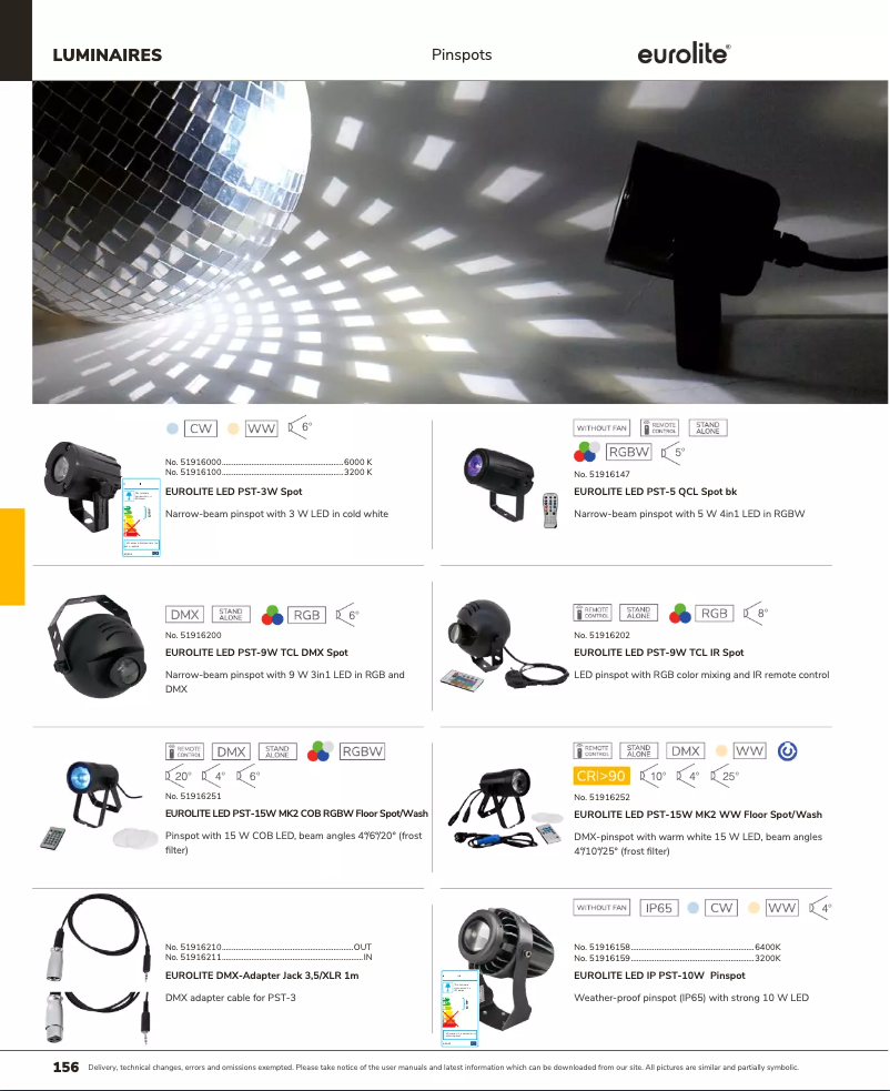 First page image of the manual for LED PST-5