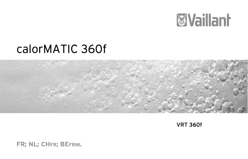 First page image of the manual for calorMATIC 360f