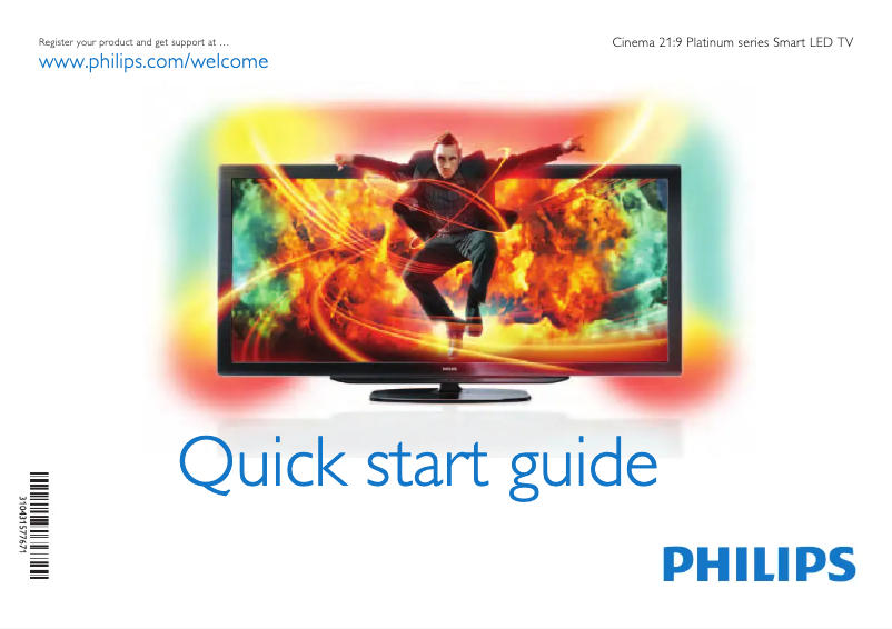 First page image of the manual for Cinema 58PFL9956T