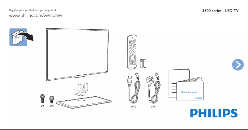 First page image of the manual for 48PFT5509S