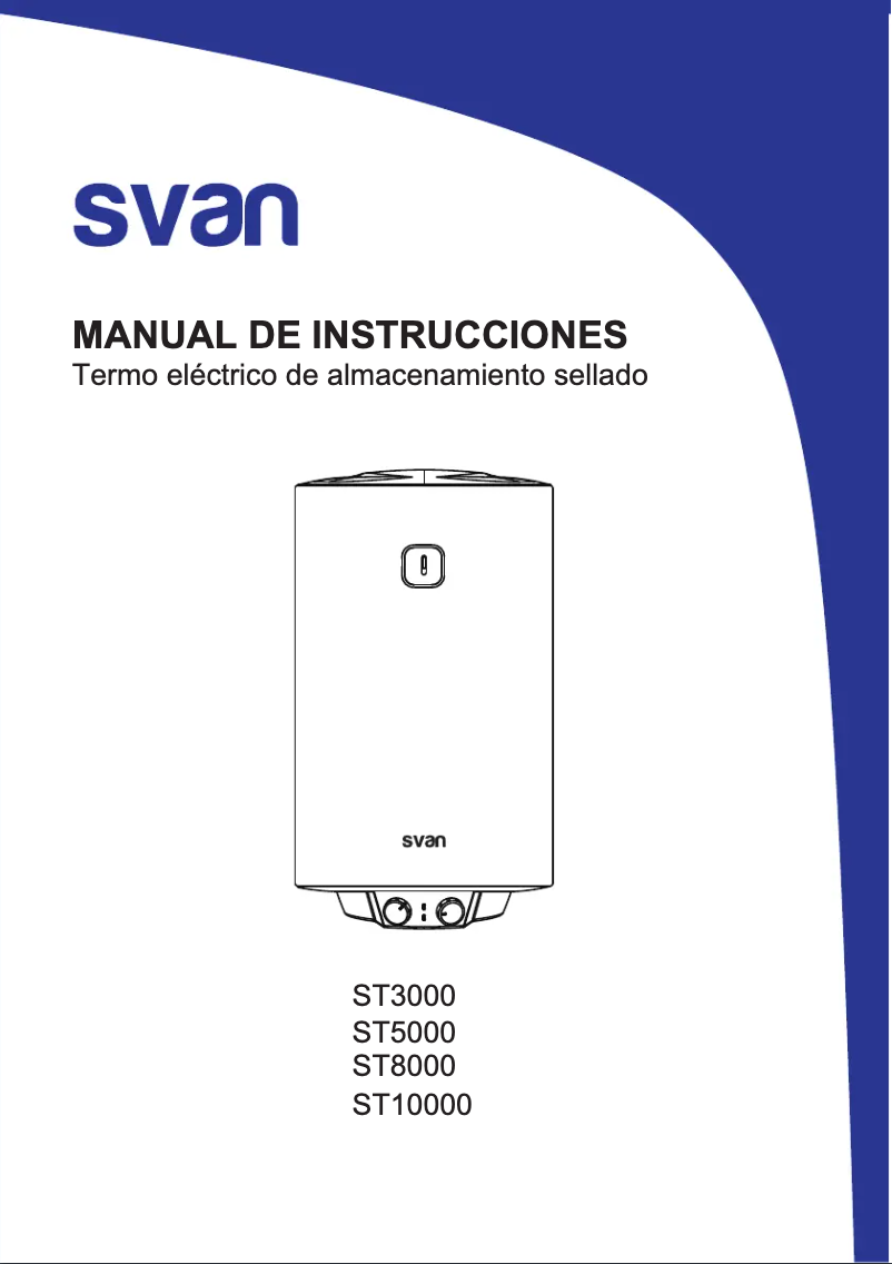First page image of the manual for ST10000
