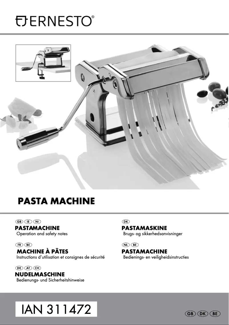 Page 1 of the manual User Manual Ernesto HG00385