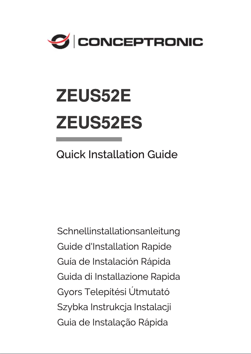 Page 1 of the manual User Manual Equip ZEUS52E
