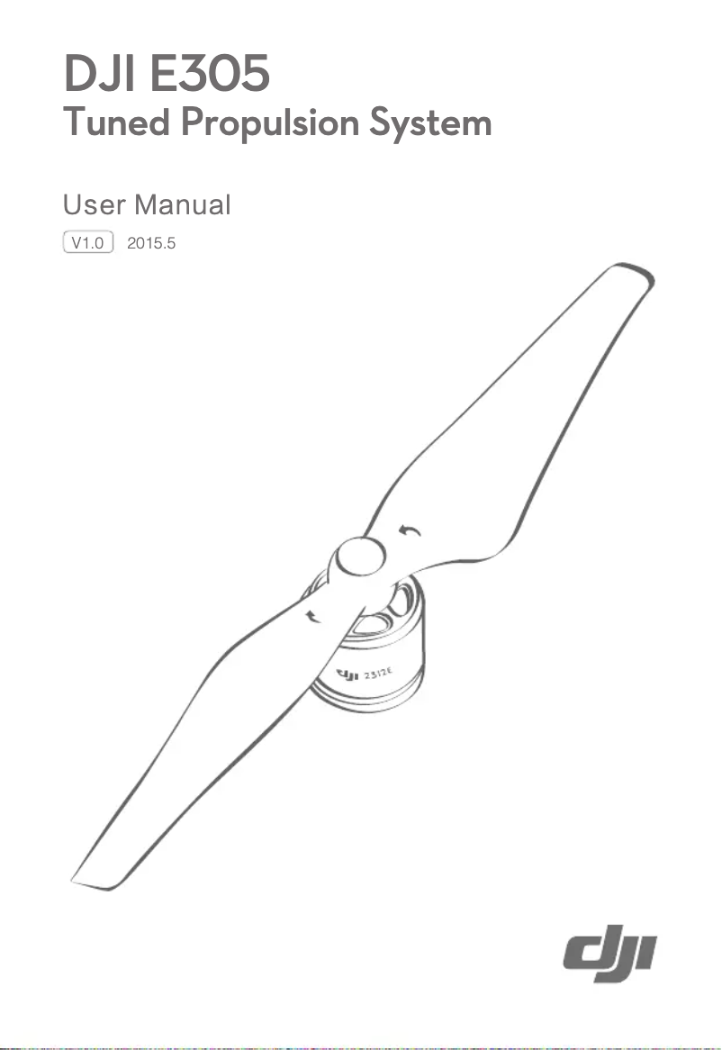First page image of the manual for E305