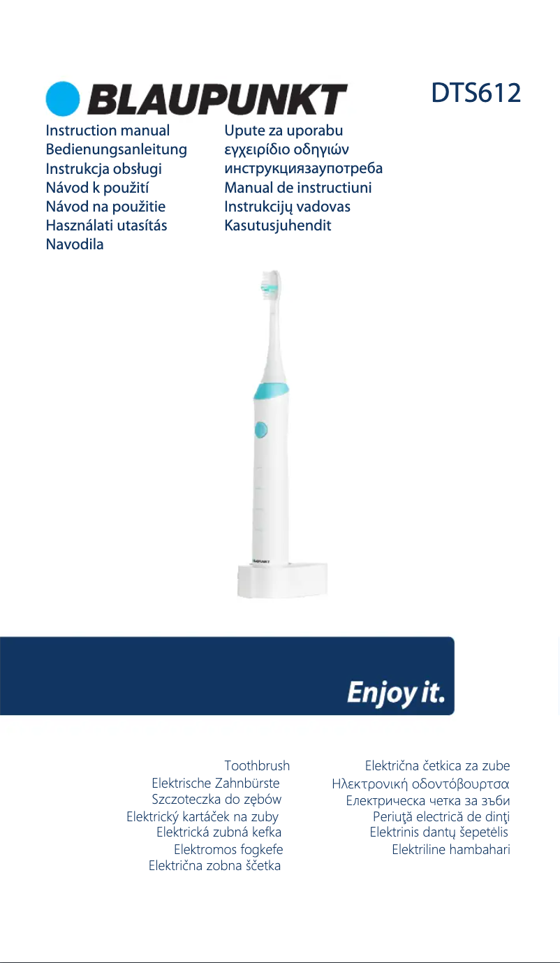 First page image of the manual for DTS612