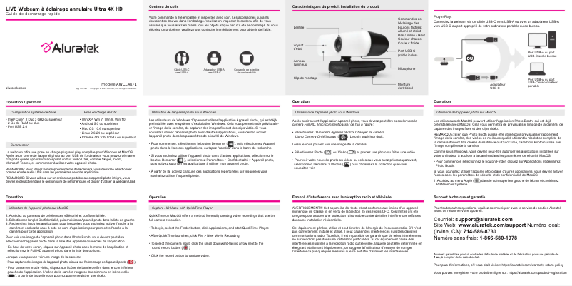First page image of the manual for AWCL4KFL