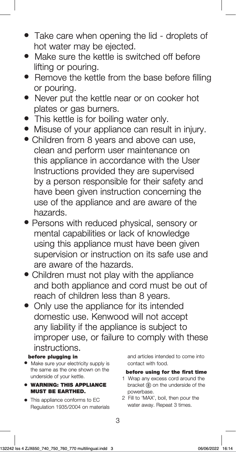 Page 1 of the manual User Manual Kenwood KMix ZJX650