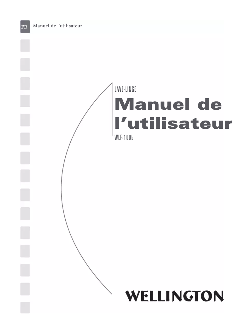 First page image of the manual for WLF-1005